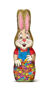 Easter Bunny with Milk Chocolate & Chocolate Lentils 200g