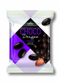 Almond dark chocolates dragees 100g
