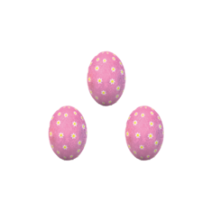 Easter Eggs Filled with Milk Cream & Praline 1kg Polka Dot Pink