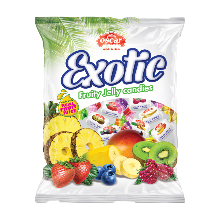 JELLY CANDIES “EXOTIC” ASSORTED FRUITS FLAVOR 400g