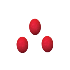 Πασχαλινά Αυγουλάκια με Γέμιση Πραλίνας & Ανθόγαλο 1kg Κόκκινο