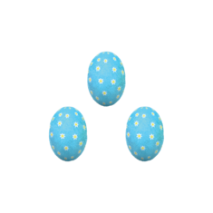 Easter Eggs Filled with Milk Cream & Praline 1kg Polka Dot Blue