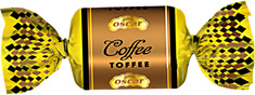 TOFFEE CANDIES COFFEE FLAVOR DOUBLE/TWIST 3kg