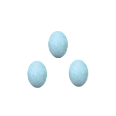 Πασχαλινά Αυγουλάκια με Γέμιση Πραλίνας & Ανθόγαλο 1kg Μπλε