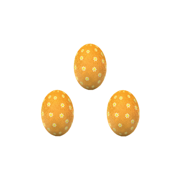 Easter Eggs Filled with Milk Cream & Praline 1kg Polka Dot Gold