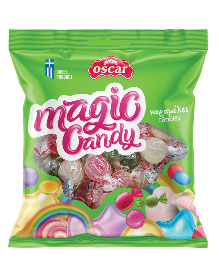 CRYSTAL BALL CANDIES ASSORTED FRUITS FLAVORS “MAGIC CANDY” 100g