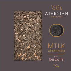 Αthenian Σοκολάτα Γάλακτος Μπισκότο 90g