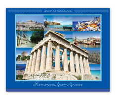 Memories from Greece Box with Milk & Dark Chocolate 200g