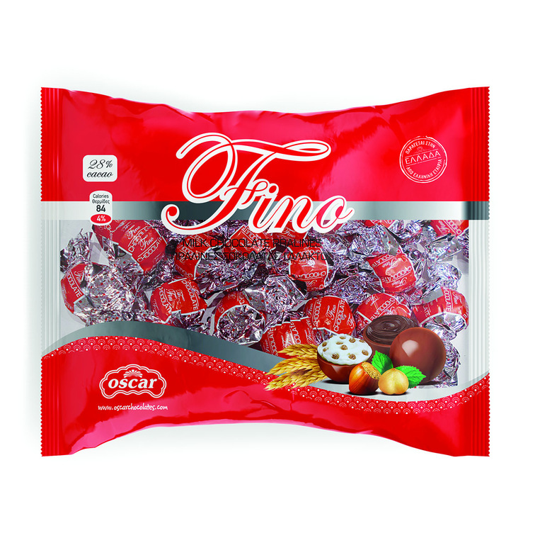 Σοκολατάκια Fino με γεύση φράουλα 1kg