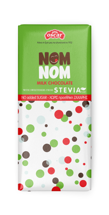 ΝΟΜ ΝΟΜ Milk Chocolate with Stevia