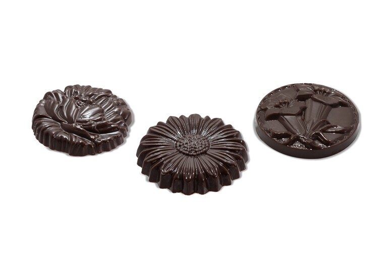 Dark chocolate flower shape 2,5kg