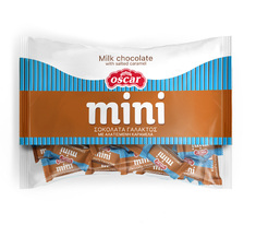Mini milk chocolates with salted caramel 250g