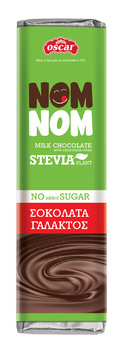 NOM NOM Milk chocolate with Stevia