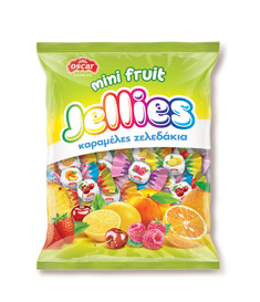 MINI JELLY CANDIES ASSORTED FRUIT FLAVORS 350g
