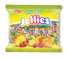 MINI JELLY CANDIES ASSORTED FRUIT FLAVORS 1kg