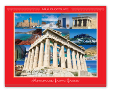 Memories from Greece Box with Milk & Dark Chocolate 200g