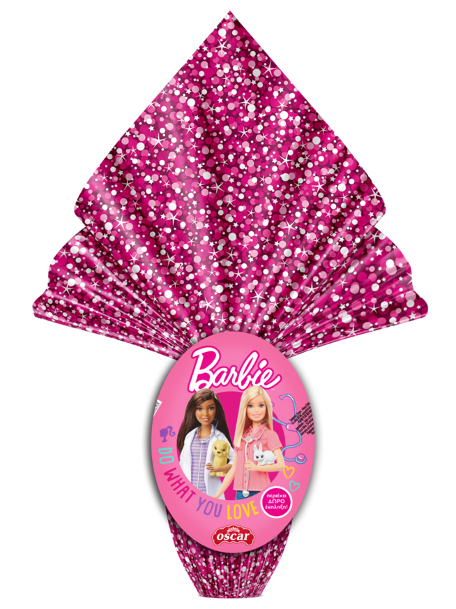 Milk Chocolate Egg BARBIE 80g with Surprise Gift