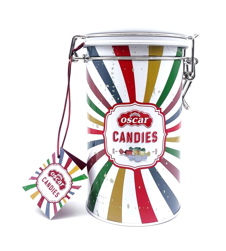 Μεταλλικός Κύλινδρος με Candies 300g