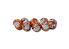 Assorted Milk Chocolate Mini Balls Santa Claus