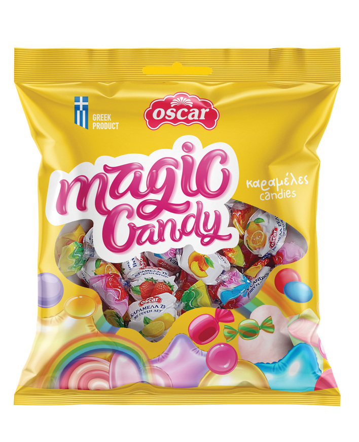 Καραμέλες Mini Ζελέ με Διάφορες Γεύσεις Φρούτων Magic Candy 100g