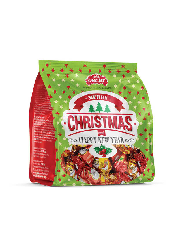 Bag with X-Mas Mini Balls Double Twist 450g