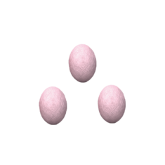 Πασχαλινά Αυγουλάκια με Γέμιση Πραλίνας & Ανθόγαλο 1kg Ροζ