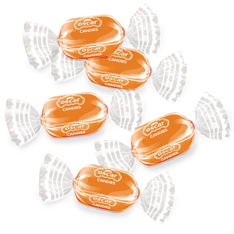 CRYSTAL RODS CANDIES ORANGE FLAVOR 3kg