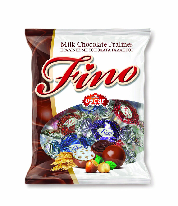 Σοκολατάκια πραλίνας γεμιστά Fino 200g