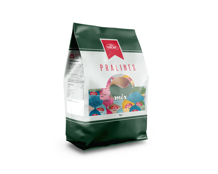 Filled milk chocolate pralines assorted flavors 1kg
