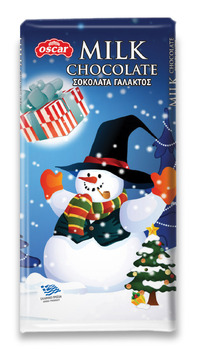 Πλακίδιο Σοκολάτας Γάλακτος "Merry Christmas" 85g