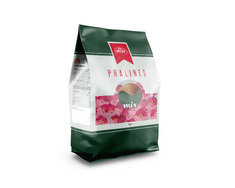 Filled milk chocolate pralines strawberry flavor 1kg