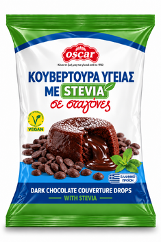 Dark Couverture Drops with Stevia 100g