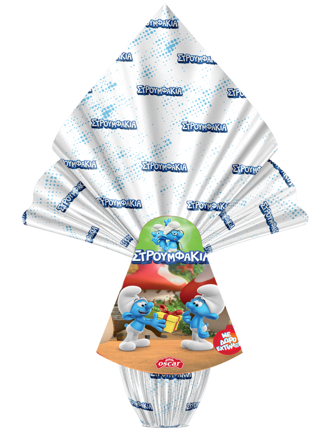 Milk Chocolate Egg THE SMURFS 150g with Surprise Gift