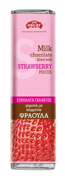Γεμιστή σοκολάτα γάλακτος με φράουλα 42γ