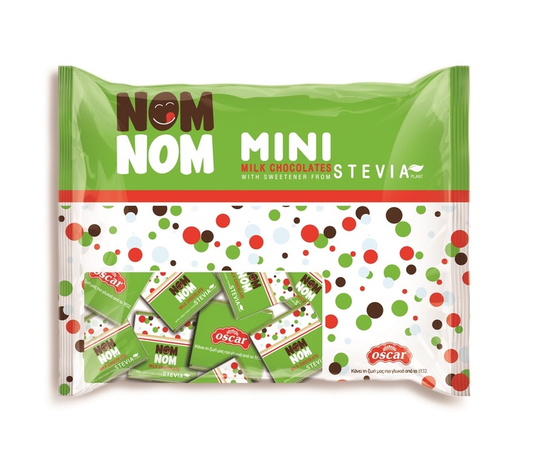 Σοκολατάκια γάλακτος mini με Stevia 180γ