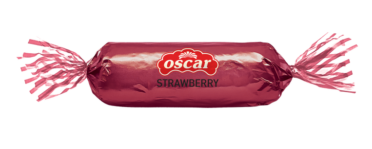 DOUBLE TWIST ROLLED SHAPED TREATS MILK CHOCOLATE WITH STRAWBERRY 3,5kg
