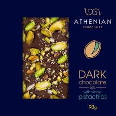 Αthenian Μαύρη Σοκολάτα με Pistachio 90g