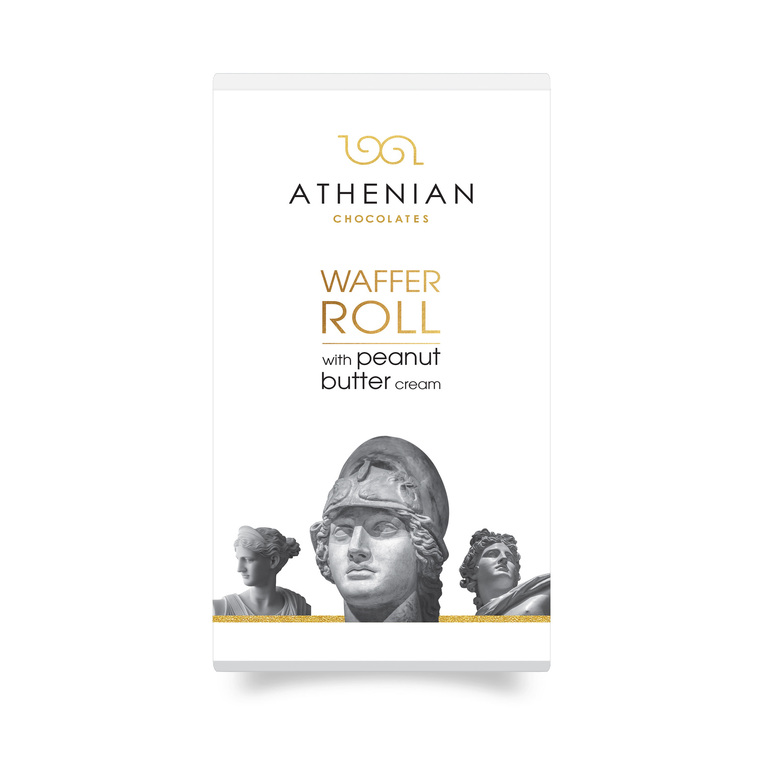 Athenian "Greek Gods" Κέρασμα Πουράκι Σοκολάτα Γάλακτος με Γέμιση Φυστικοβούτυρο 140g