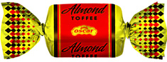 Καραμέλες Toffee Γεύση Αμύγδαλο ΔΦ 3kg