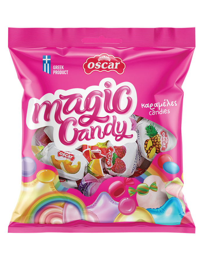 Καραμέλες Ζελέ Διάφορες Γεύσεις Φρούτων Magic Candy 100g