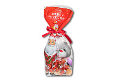 Bag with Milk Chocolates, Santa Claus & Teddy Bear 150g