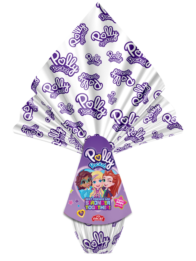 Milk Chocolate Egg POLLY POCKET 150g with Surprise Gift
