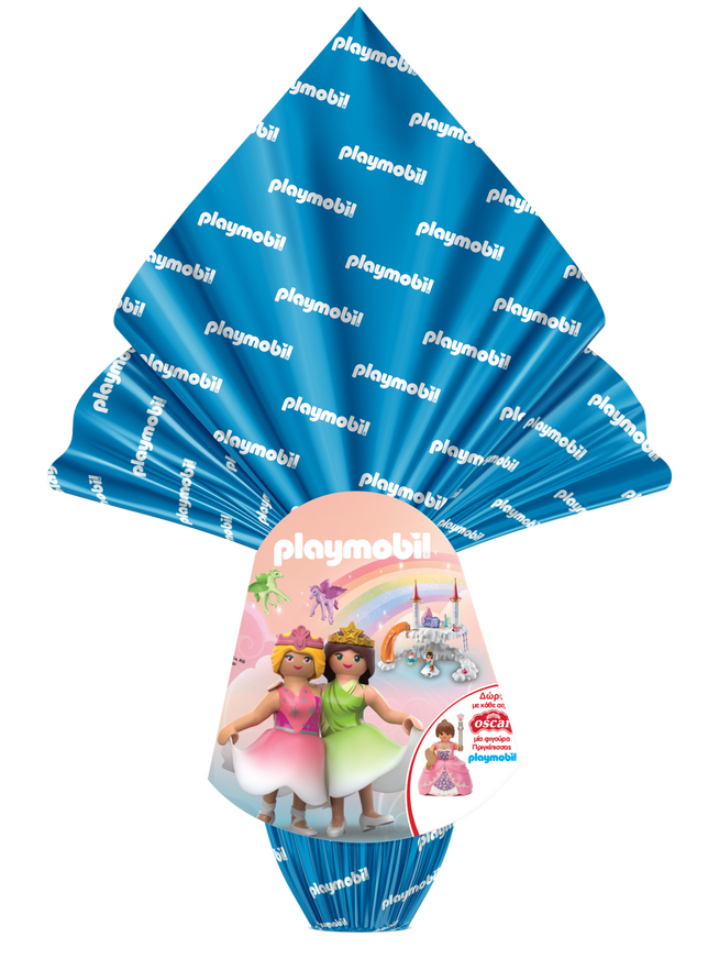 Milk Chocolate Egg PLAYMOBIL GIRL 220g with Original Gift PLAYMOBIL