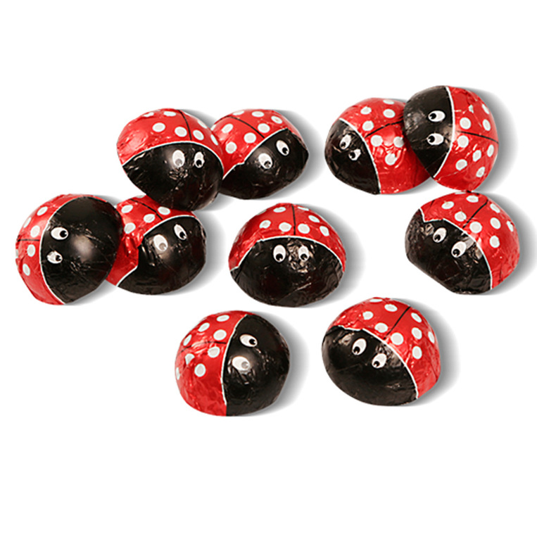 Milk Chocolate Lady Bugs Filled with Praline & Cereals 1kg